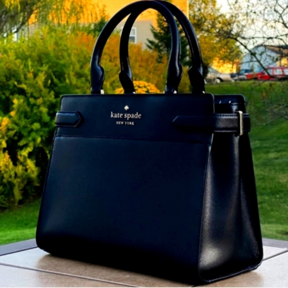 ‼️TODAY ONLY‼️🍁Kate Spade Staci Medium Black Satchel🍁 - Picture 1 of 5